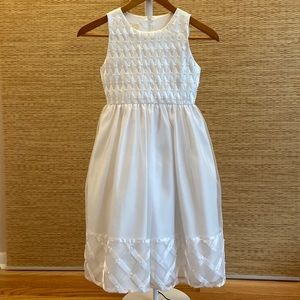 (LIKE NEW) Girls Dress, formal white